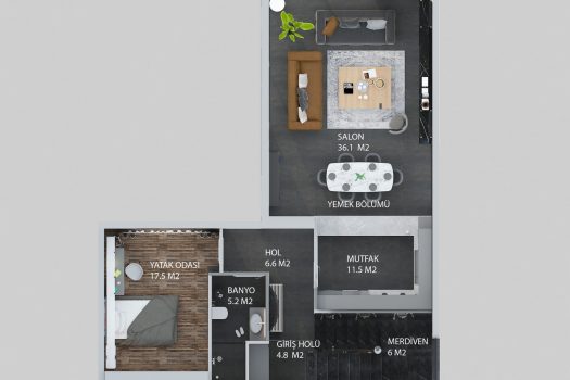 3+1 вилла на продажу в Алсанджаке, Кирения, Кипр