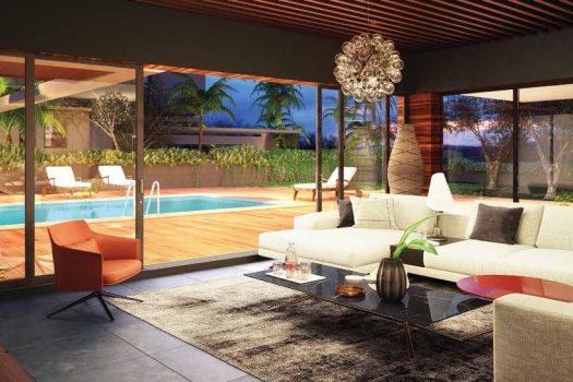 Вилла 4 + 1 на продажу в Чаталкей Кирения с очень большим садом и бассейном