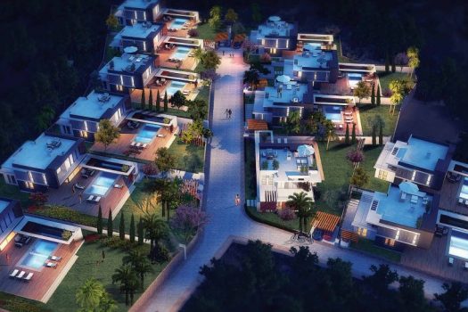 Вилла 4 + 1 на продажу в Чаталкей Кирения с очень большим садом и бассейном