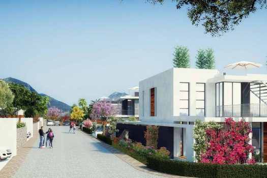 Вилла 4 + 1 на продажу в Чаталкей Кирения с очень большим садом и бассейном