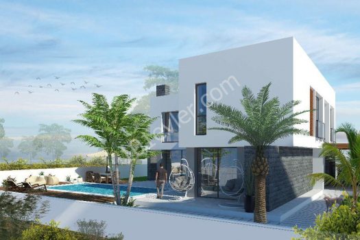 Виллы 3+1 на продажу в Чаталкее,5 минут ходьбы от Моря